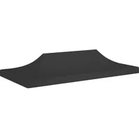 VidaXL Partyzelt-Dach 6x3 m Schwarz 270 g/m2