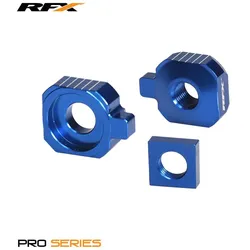 Kettenspanner / Achsblöcke RFX Pro blau Husqvarna TC85