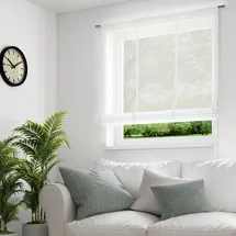 Neutex for you! Raffrollo »ALLURE« mit Klettschiene freihängend dezent natürliche Optik, beige