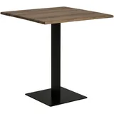 Mid.you Bistrotisch, Eiche dunkel, Holz, Eiche, quadratisch, eckig, 70x75x70 cm, Esszimmer, Tische, Esstische, Esstische quadratisch