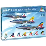 Italeri 3er Set Aermacchi MB-339 PAN 60Jah. - Bausatz, Standmodellbau, Basteln, Hobby, Kleben, Plastikbausatz, detailgetreu, Mehrfarbig