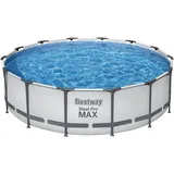 BESTWAY Steel Pro Max Pool-Set rund 427 x 107 cm inkl. Filterpumpe