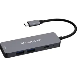 VERBATIM USB-C Essentials Multiport Hub 4 Anschlüsse