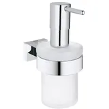 Grohe Essentials Cube Seifenspender mit Halter, chrom