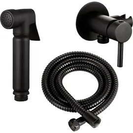 Stilform Design WC/Bidet Handbrause Komplettset mit Unterputz Mischerarmatur Mini Schwarz