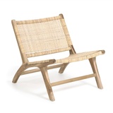 Kave Home Sessel Beida Rattan & Geflecht Beige Natur