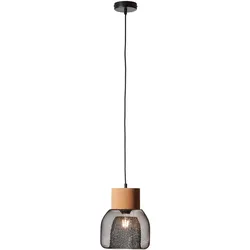 Brilliant Pendelleuchte Flaka schwarz Kork E27 max. 40W
