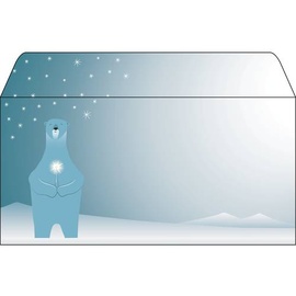 Sigel Weihnachts-Motiv-Umschlag \"Polar Bear...\", DIN lang,