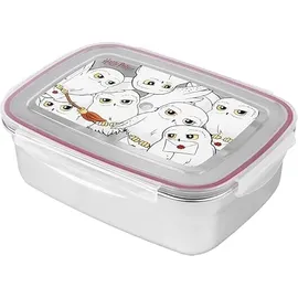 UNITED LABELS Harry Potter Edelstahl Brotdose - Hedwig Lunchbox Metall Butterbrotdose mit Kunststoffdeckel