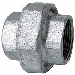 Temperguss Fitting verzinkt Verschraubung 1" konisch dichtend