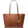 Michael Kors Temple Shopper Leder Brown