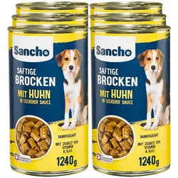 Sancho Hundenahrung Huhn 1240 g, 6er Pack