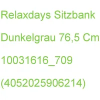 Relaxdays Sitztruhe 10031616_709 dunkelgrau Holz 76,5 cm