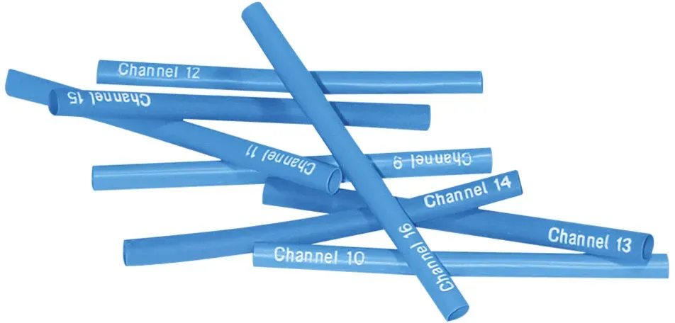 Sommer cable Schrumpfschlauch, Channel 9 – Channel 16, blau