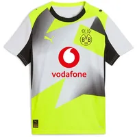 Puma BVB Away Jersey Replica Jr with Sponsor Silver