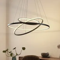 LUCANDE Ezana 1-flg. 80 cm rund schwarz