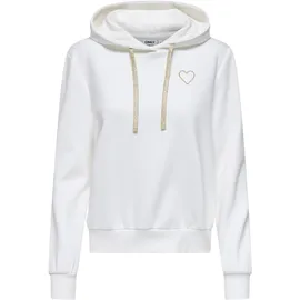 Only Hoodie Herz Weiß M