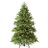 Dehner künstlicher LED-Weihnachtsbaum Lyra, ca. H150 cm, Grün