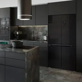 Cecotec Bolero CoolMarket 4D Side-by-Side (490 l, 1830 mm hoch, Schwarz)