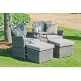 Garden Pleasure Calgary Set 3-tlg. grau/braun