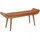 Wohnling Sitzbank Polsterbank Braun 125 x 50 x 38 cm