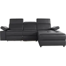 Home Affaire Ecksofa Kilado Kunstleder L-Form 3-Sitzer Schwarz