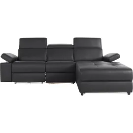 Home Affaire Ecksofa Kilado Kunstleder L-Form 3-Sitzer Schwarz