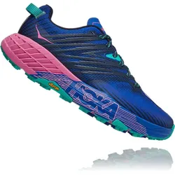 HOKA Damen Schuhe Speedgoat 4, DAZZLING BLUE / PHLOX PINK, 37 1⁄3