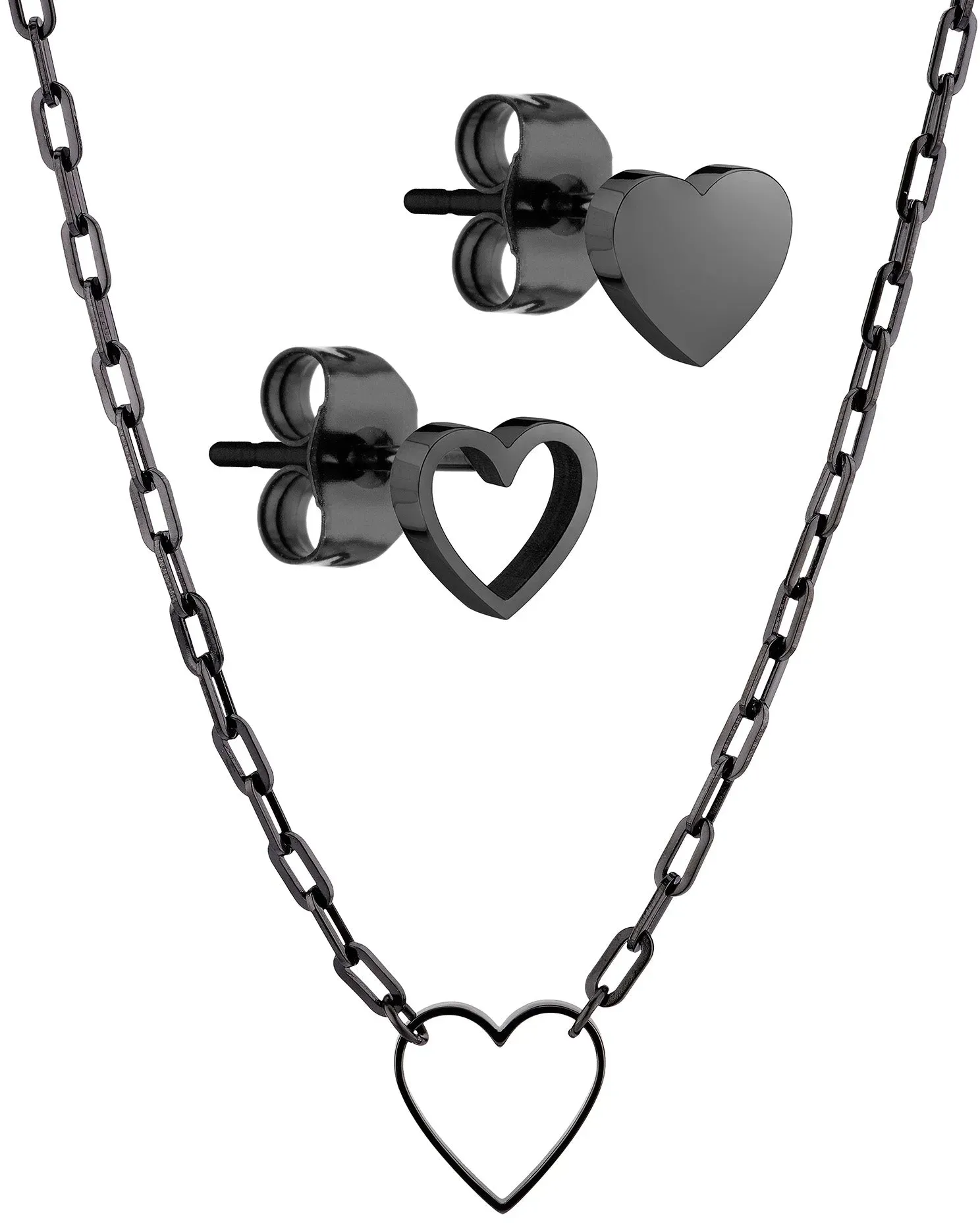 LIEBESKIND BERLIN Set - Empty Black Hearts