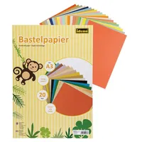 IDENA Bastelpapier A3 20 Blatt sortiert