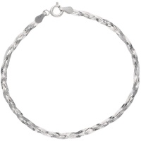 Smart Jewel Armband Heringbonekette, geflochten, Silber 925 Armbänder & Armreife Silber Damen