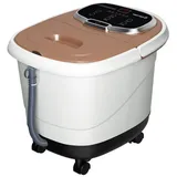 KOMFOTTEU Fußbad, Massage & Heizung, 10-60 min. Timer, 35-48 °C braun