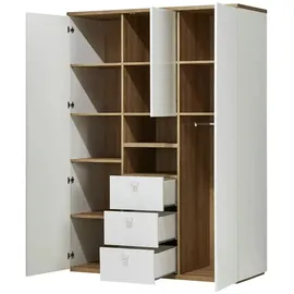 Composad Kleiderschrank Globo 150 x 210 cm Dekor Weiß