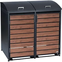 Zelsius Mülltonnenbox 120-240 Liter 2er grau