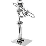 Brubaker Schraubenmännchen Musiker an der Posaune - Handarbeit Eisenfigur Metallmännchen Posaunenspieler - Metallfigur Blasmusiker Dekoration Geschenk für Posaunisten
