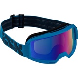 IXS Goggle Hack Racing Blue/Mirror Cobalt Sonnenbrille, blau,
