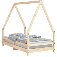 vidaXL Kinderbett 80 x 160 cm Kiefer massiv braun