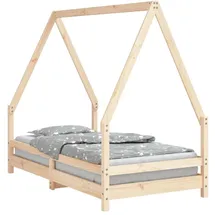 vidaXL Kinderbett 80 x 160 cm Kiefer massiv braun