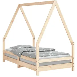vidaXL Kinderbett 80 x 160 cm Kiefer massiv braun
