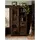Massivmoebel24 Vitrine Mango 100 x 45 x 175 cm Braun