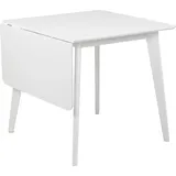 Smuk Esstisch mit Klappbarer Platte 80-120 cm Roxan Weiß