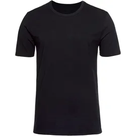 H.I.S. T-Shirt H.I.S, Herren, Gr. XXL, schwarz, Jersey, Obermaterial: 95% Baumwolle, 5% Elasthan, unifarben, Basic, bequem, Rundhals, abgesteppte Kante, Shirts T-Shirt, mit Rundhalsausschnitt perfekt als Unterziehshirt