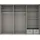 WIMEX Schwebetürenschrank Norderstedt 270 x 210 x 64 cm Beige/Grau