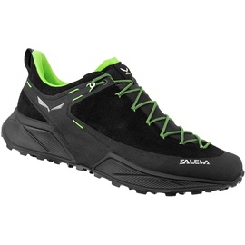 Salewa MS Dropline Leather Chaussures de Trail, Black/Pale Frog, 41