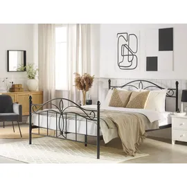 Beliani Bett mit Lattenrost Metall Antlia 140 x 200 cm