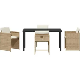 vidaXL Garten Essgruppe 5-tlg. Beige