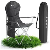 Juskys Campingstuhl Lido Schwarz