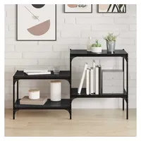 vidaXL Regalbrett 4 pcs Schwarz 60 x 40 x 1,5 cm Holzwerkstoff