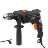 Meister Craft Meister Schlagbohrmaschine 500 W, SB500 - Zahnkranzbohrfutter - Drehzahl-Vorwahl - Mit Zusatzhandgriff & Tiefenanschlag/Bohrmaschine/Bohrhammer/Schlagbohrer für Beton & Metall / 5452010
