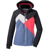 killtec Damen Skijacke/Funktionsjacke mit abzippbarer Kapuze und Schneefang KSW 83 WMN SKI JCKT, mittelblau, 36, 38622-000